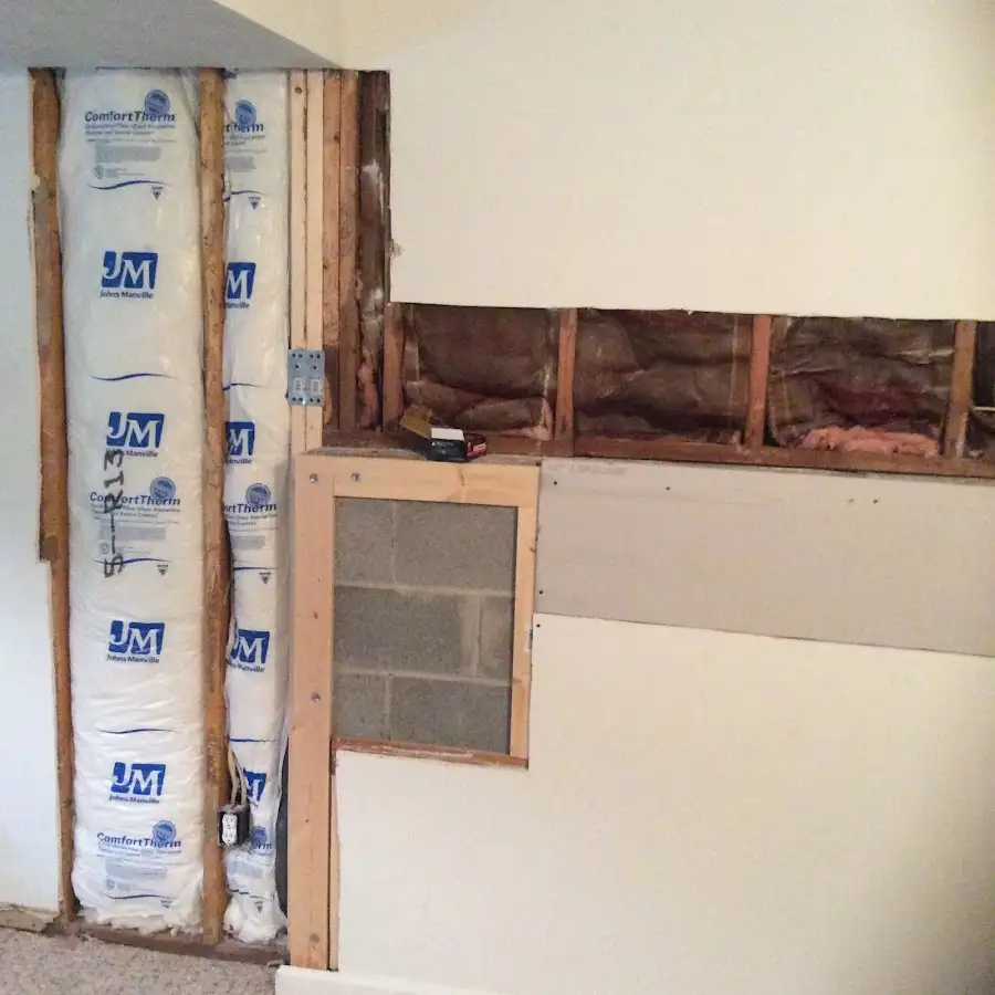 Wall insulation replacement during Odor Removal & Deodorization in Peru